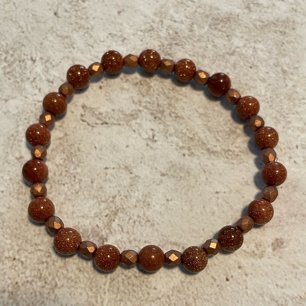 Goldstone bracelet